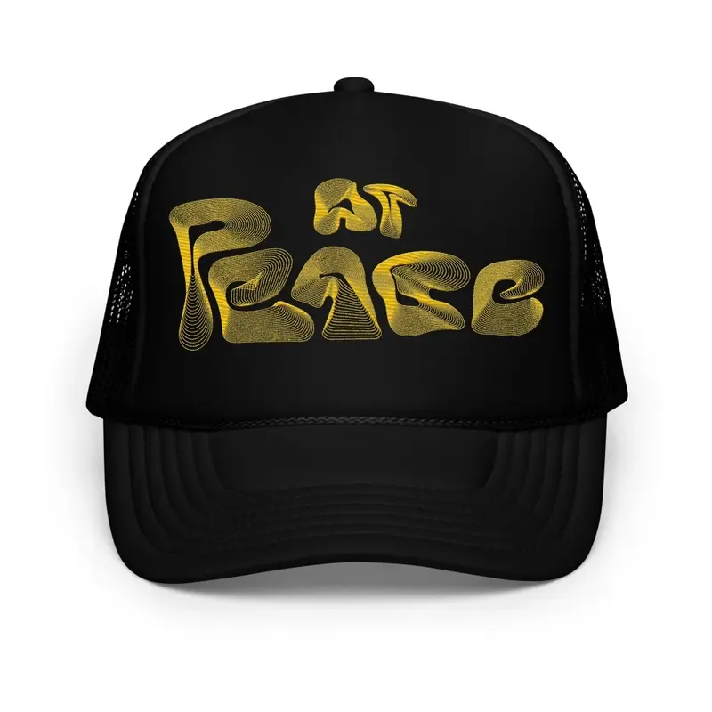 At Peace Trucker Cap - Yellow